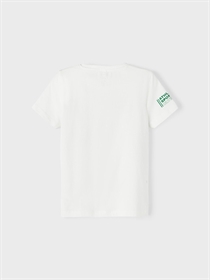 NAME IT Fodbold Print T-shirt Krian White Alyssum